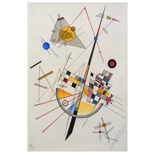 Artwork By Wassily Kandinsky Reproductions Paintings Printed on Canvas - Image 4