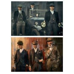 British Crime Drama Peaky Blinders Printed on Canvas