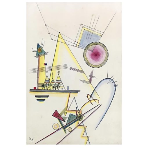 Artwork By Wassily Kandinsky Reproductions Paintings Printed on Canvas - Image 5