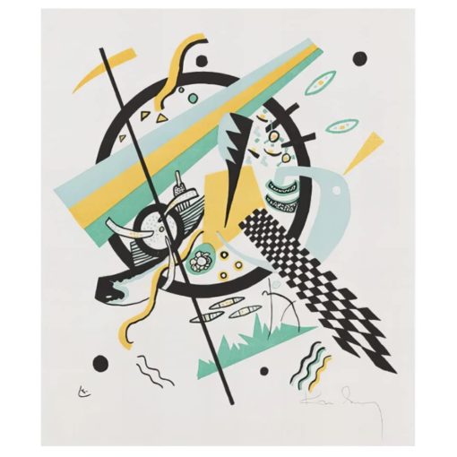 Artwork By Wassily Kandinsky Reproductions Paintings Printed on Canvas - Image 6