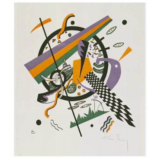 Artwork By Wassily Kandinsky Reproductions Paintings Printed on Canvas - Image 7