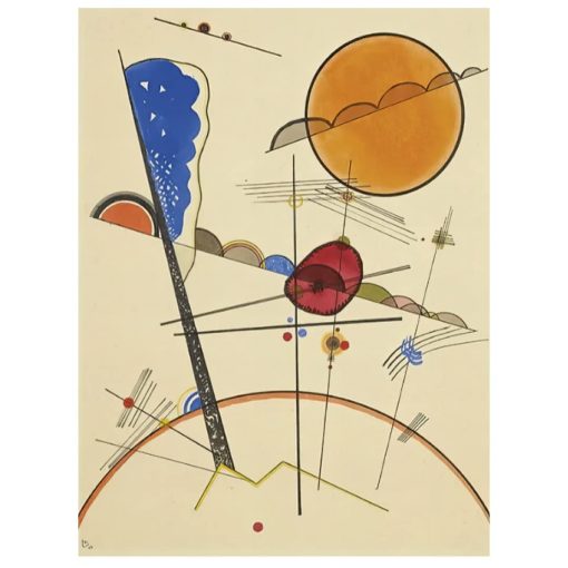 Artwork By Wassily Kandinsky Reproductions Paintings Printed on Canvas - Image 9