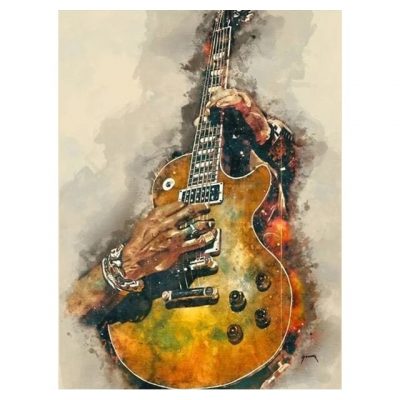 Canvas Painting Rock Guitar High Quality Graffiti Wall Art Posters Prints Nordic Style Picture for Living Room Home Decoration