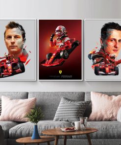 Top Formula One Racing Drivers Paintings Printed on Canvas