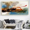 Colorful Abstract Oil Painting Printed on Canvas