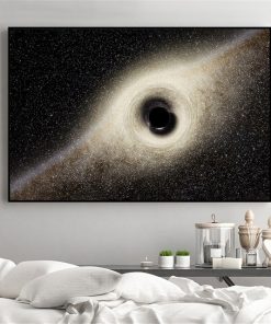 Galaxy Stars Astronaut Planet Hole Space Canvas Painting Universe Earth Meteorite Posters and Prints Wall Picture for Home Decor