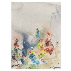 Salvador Dali People Living In The Spiritual World Oil Painting Canvas Posters and Prints Wall Art Picture for Living Room Decor