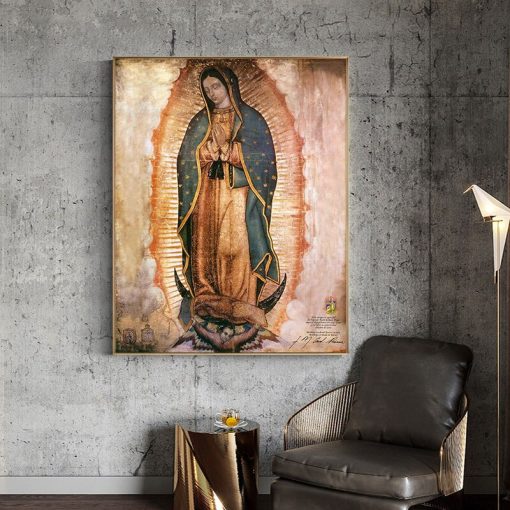 Our Lady of Guadalupe Wall Art Painting Printed on Canvas