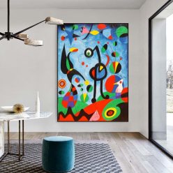 The Garden Painted 1925 by Joan Miro Printed on Canvas