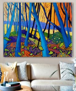 Winter Trees By David Hockney Canvas Painting Modern Abstrcat Prints and Posters Wall Art Pictures for Living Room Home Decor