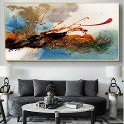 Colorful Abstract Oil Painting Printed on Canvas