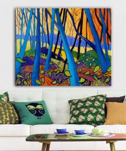 Winter Trees By David Hockney Canvas Painting Modern Abstrcat Prints and Posters Wall Art Pictures for Living Room Home Decor