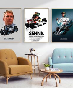 Top Formula One Racing Drivers Paintings Printed on Canvas