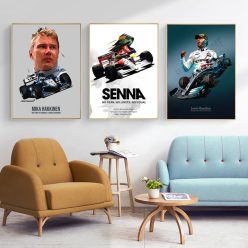 Top Formula One Racing Drivers Paintings Printed on Canvas