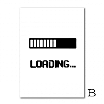 Game Loading Minimalist Canvas Print Gaming Wall Art Poster Black And White Art Painting Boys Room Decorative Picture Gamer Room