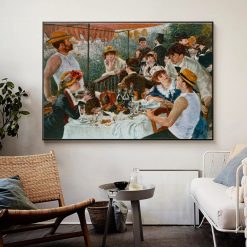 Luncheon of the Boating Party by Pierre Auguste Printed on Canvas