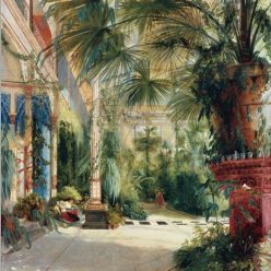 German Carl Blechen Palm House Canvas Paintings Classic Famous Posters and Prints Wall Art Pictures for Living Room Home Decor