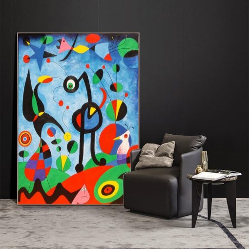 The Garden Painted 1925 by Joan Miro Printed on Canvas