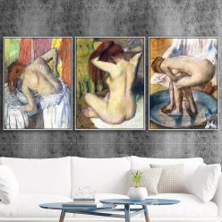 Home Decoration Print Canvas Art Wall Pictures for Living Room Poster Paitings French Edgar Degas Bathing girl 1