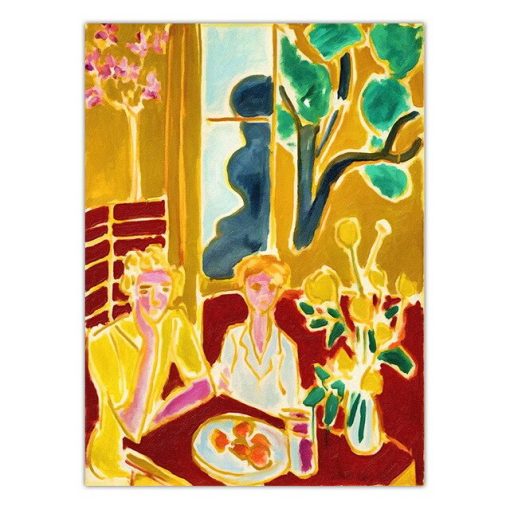 Canvas Printed Home Decor Watercolor Painting Wall Art Modular French Henri Matisse Girl Nordic Poster Pictures For Living Room