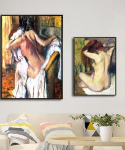 Home Decoration Print Canvas Art Wall Pictures for Living Room Poster Paitings French Edgar Degas Bathing girl 1