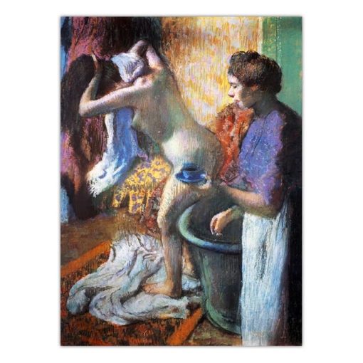 Home Decoration Print Canvas Art Wall Pictures for Living Room Poster Paitings French Edgar Degas Bathing girl 1