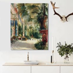 German Carl Blechen Palm House Canvas Paintings Classic Famous Posters and Prints Wall Art Pictures for Living Room Home Decor