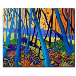 Winter Trees By David Hockney Canvas Painting Modern Abstrcat Prints and Posters Wall Art Pictures for Living Room Home Decor