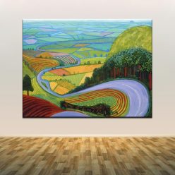 David Hockney A Bigger Splashist Canvas Painting Hot New Art Posters and Prints Wall Art Picture for Living Room Home Decoration