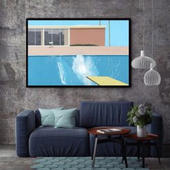 David Hockney A Bigger Splashist Canvas Painting Hot New Art Posters and Prints Wall Art Picture for Living Room Home Decoration