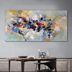 Abstract Oil Painting on Canvas Colorful Posters and Print Scandinavian Cuadros Wall Art Picture for Living Room Home Decoration