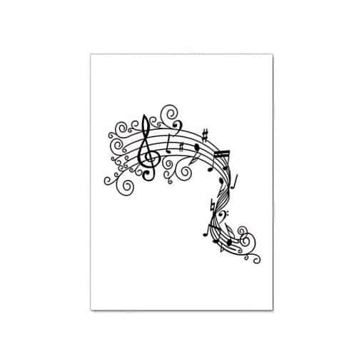 Music Symbol Treble and Bass Art Printed on Canvas - Image 7