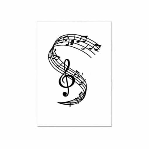 Music Symbol Treble and Bass Art Printed on Canvas - Image 9
