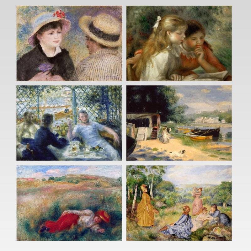 Wall Art Decoration Paintings by Pierre Auguste Renoir Printed on Canvas