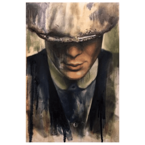 Tommy Shelby in Peaky Blinders TV Series Printed on Canvas - Image 3