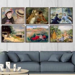 Wall Art Decoration Paintings by Pierre Auguste Renoir Printed on Canvas