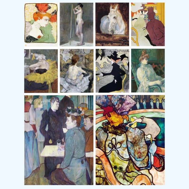 Wall Art Paintings by Henri de Toulouse-Lautrec