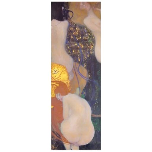 Goldfish Oil Painting by Gustav Klimt Printed on Canvas - Image 2