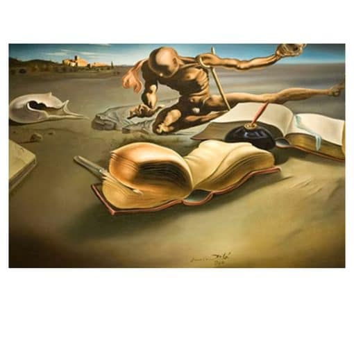 Salvador Dali and Others with Great Surrealism Paintings Printed on Canvas - Image 8