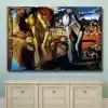 The Metamorphosis of Narcissus Painting by Salvador Dalí Printed on Canvas