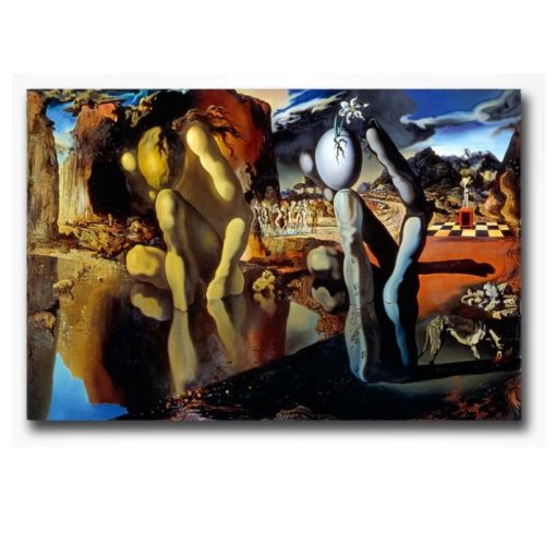 The Metamorphosis of Narcissus Painting by Salvador Dalí Printed on Canvas - Image 2