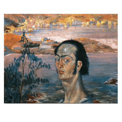 Self Portrait with Raphaelesque Neck 1922