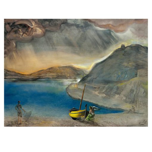 The Angel of Port Lligat by Salvador Dali Painting Printed on Canvas - Image 5