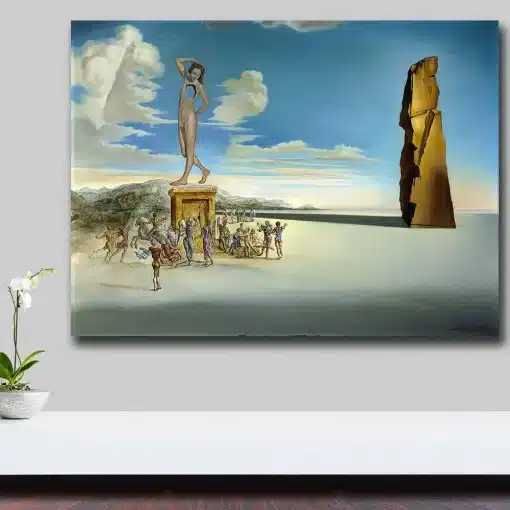 The God of the Bay of Roses by Salvador Dali Painting Printed on Canvas