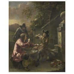 B The Card Players by Johannes Natus 1660