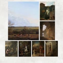 Masterpieces by Seven Artist Printed on Canvas