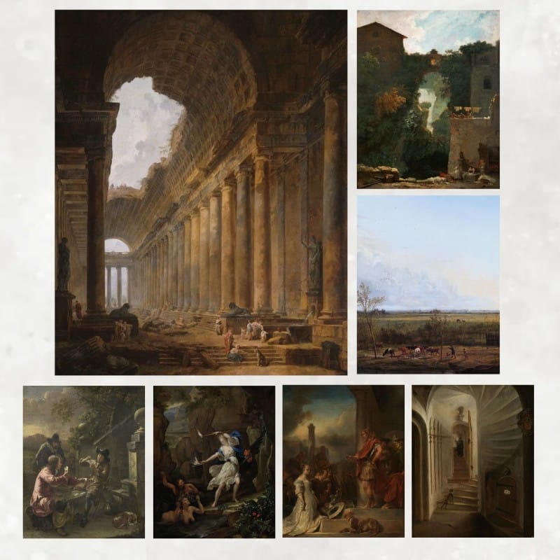 Masterpieces by Seven Artist Printed on Canvas