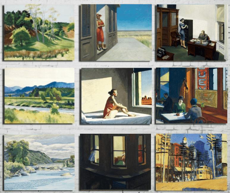 Paintings by Edward Hopper