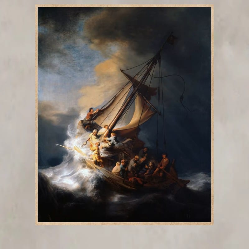 The Storm on the Sea of Galilee by Rembrandt 1633