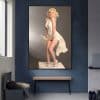 Marilyn Monroe Picture Printed on Canvas